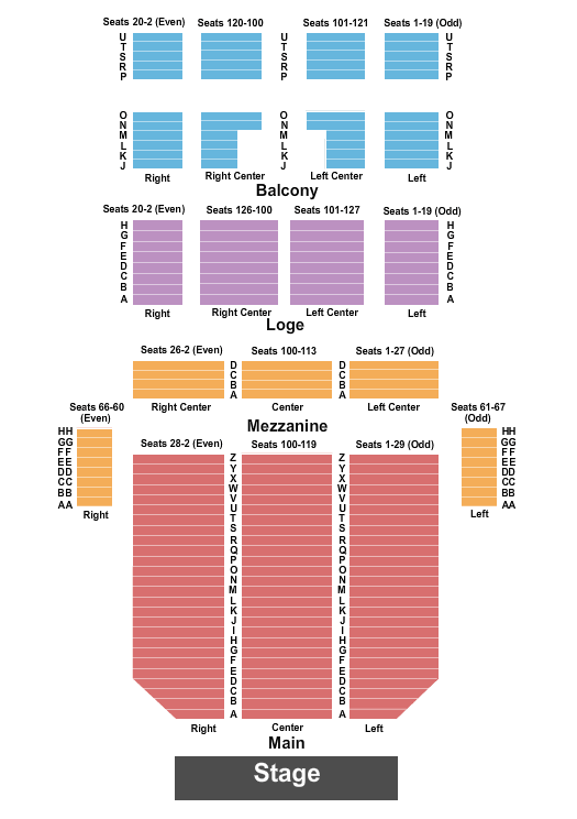 Fisher Theatre Great Gatsby Seating Chart